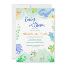 Onder het Zee Blauw Groen Baby shower