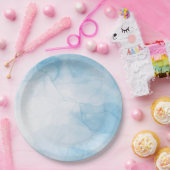 Onder het Zee | Blauw water Papieren Bordje (Feest)