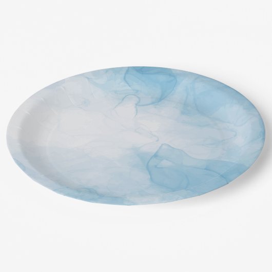 Onder het Zee | Blauw water Papieren Bordje (Gekanteld)