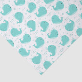 Onder het Zee Blauwe walvissen die zwemmen en met  Tissuepapier (Detail)