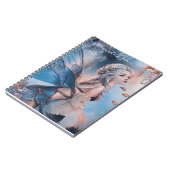 Onder het Zee Blauwe Waterverf Zeemeermin Notitieboek (Linkerzijde)