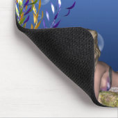Onder het Zee Blonde Mermaid Fantasy Mousepad Muismat (Hoek)