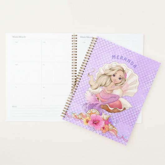 Onder het Zee Blonde Zeemeermin en Zee Shell Planner (Display)