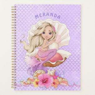 Onder het Zee Blonde Zeemeermin en Zee Shell Planner