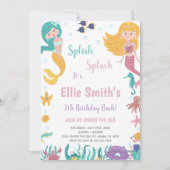  onder het Zee Blonde Zeemeermin Kaart (Voorkant)