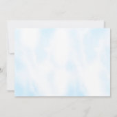 Onder het Zee Blue Boy First Birthday Party Kaart (Achterkant)