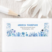 Onder het Zee Blue Boy Retouradreslabel Etiket (Insitu)