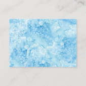 Onder het Zee Blue Gold Summer Wedding Details Informatiekaartje (Achterkant)