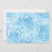 Onder het Zee Blue Gold verjaardagsfeestje Kaart (Achterkant)