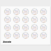 Onder het Zee Blue Zee Life 1e verjaardagsfeestje Ronde Sticker (Vel)