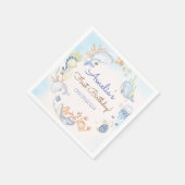 Onder het Zee Blue Zee Life Birthday Party Servet (Hoek)