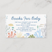 Onder het Zee Boeken Voor Baby Baby shower Informatiekaartje (Voorkant)