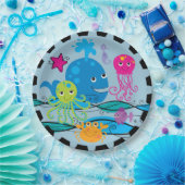 Onder het Zee Borden op jaarpapier Papieren Bordje (Feest)