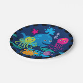 Onder het Zee Borden op jaarpapier Papieren Bordje (Gekanteld)