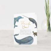 Onder het Zee Boy Baby shower Dank je wel Bedankkaart (Voorkant)