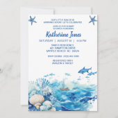 Onder het Zee Boy Baby shower Kaart (Voorkant)