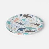 Onder het Zee Boy Baby shower Papieren Bordje (Gekanteld)