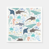 Onder het Zee Boy Baby shower Servet (Voorkant)