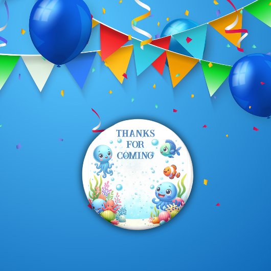 Onder het Zee Boy Birthday | Magneet