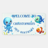 Onder het Zee Boy Birthday | Spandoek (Horizontaal)