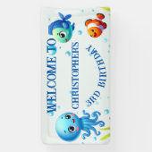 Onder het Zee Boy Birthday | Spandoek (Verticaal)