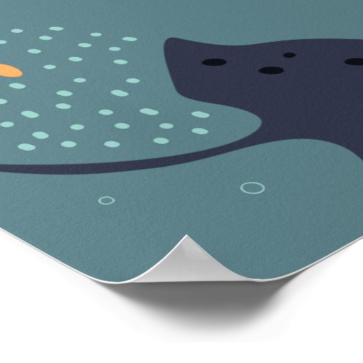 Onder het Zee Boy Verjaardagsfeestje Welkomstbord Poster (Hoek)