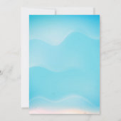 Onder het Zee Boys Baby shower Invitation Kaart (Achterkant)