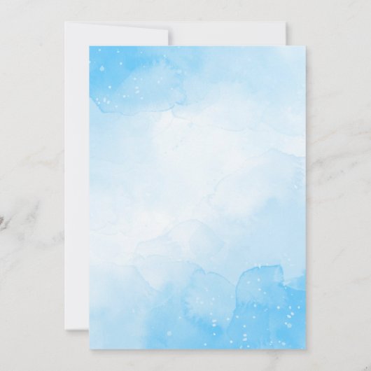 Onder het Zee Boys Baby shower Invitation Kaart (Achterkant)