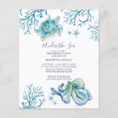 Onder het Zee Boys Budget 1e Verjaardagsuitnodigin (Voorkant)