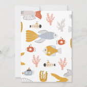 Onder het Zee Boys Verjaardagsuitnodiging Kaart (Achterkant)