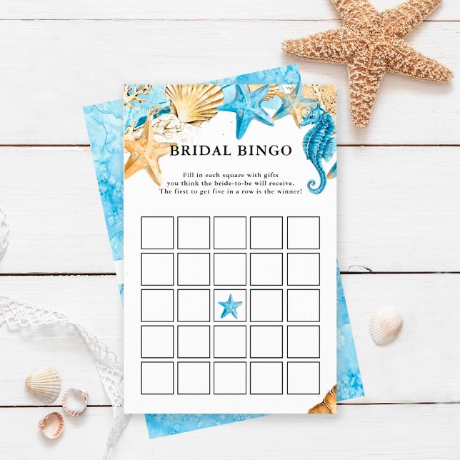 Onder het Zee Bridal Bingo Vrijgezellenfeest Game (Creator heeft geüpload)