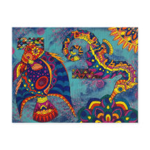 Onder het Zee Briefkaart