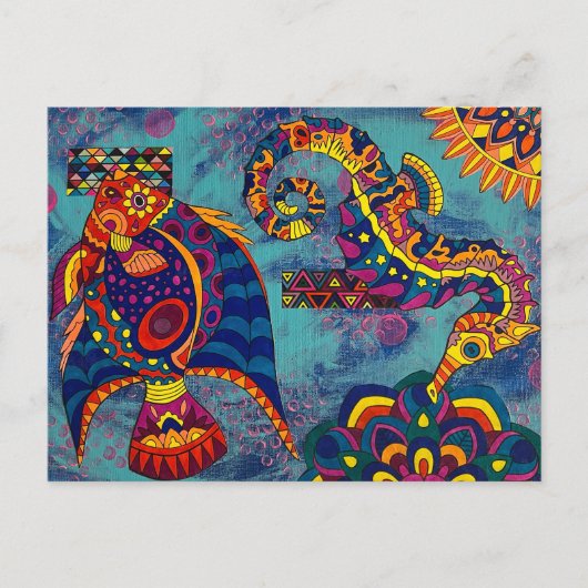 Onder het Zee Briefkaart (Voorkant)