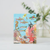 Onder het zee briefkaart (Staand voorkant)