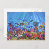 Onder het Zee Briefkaart (Voorkant / Achterkant)