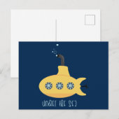Onder het Zee Briefkaart (Voorkant / Achterkant)