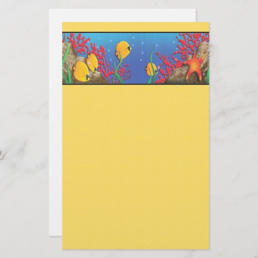 Onder het Zee Briefpapier (Voorkant / Achterkant)