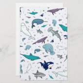 Onder het Zee Briefpapier (Voorkant / Achterkant)