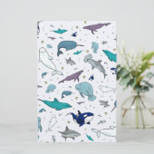 Onder het Zee Briefpapier (Staand voorkant)