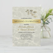 Onder het Zee bruiloft Kaart (Staand voorkant)