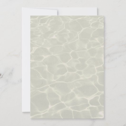 Onder het Zee bruiloft Kaart (Achterkant)