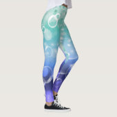 Onder het Zee Bubbles Green & Paarse Oceaan Leggings (Rechts)