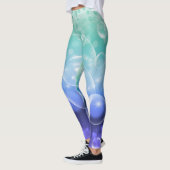 Onder het Zee Bubbles Green & Paarse Oceaan Leggings (Links)