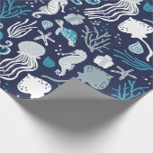Onder het Zee Cadeaupapier (Hoek)