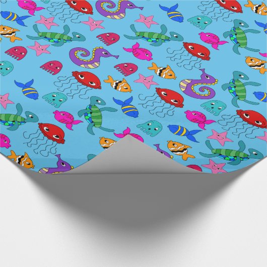 Onder het Zee Cadeaupapier (Hoek)