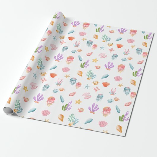 Onder het Zee Cadeaupapier (Uitgerold)