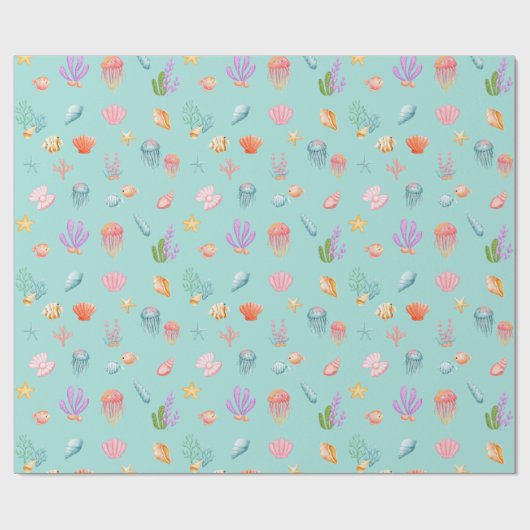 Onder het Zee Cadeaupapier (Vlak)