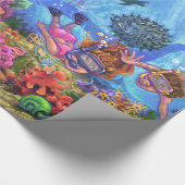 Onder het Zee Cadeaupapier (Hoek)