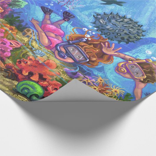 Onder het Zee Cadeaupapier (Hoek)