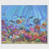 Onder het Zee Cadeaupapier (Vlak)